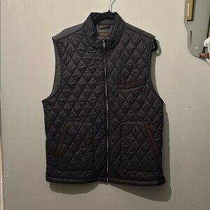 Tasso Elba Charcoal Quilted Vest